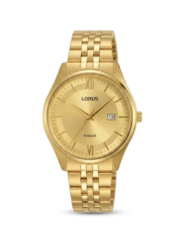 Original Lorus Classic RH990PX9 Gold Watch | Pre-Owned 42mm